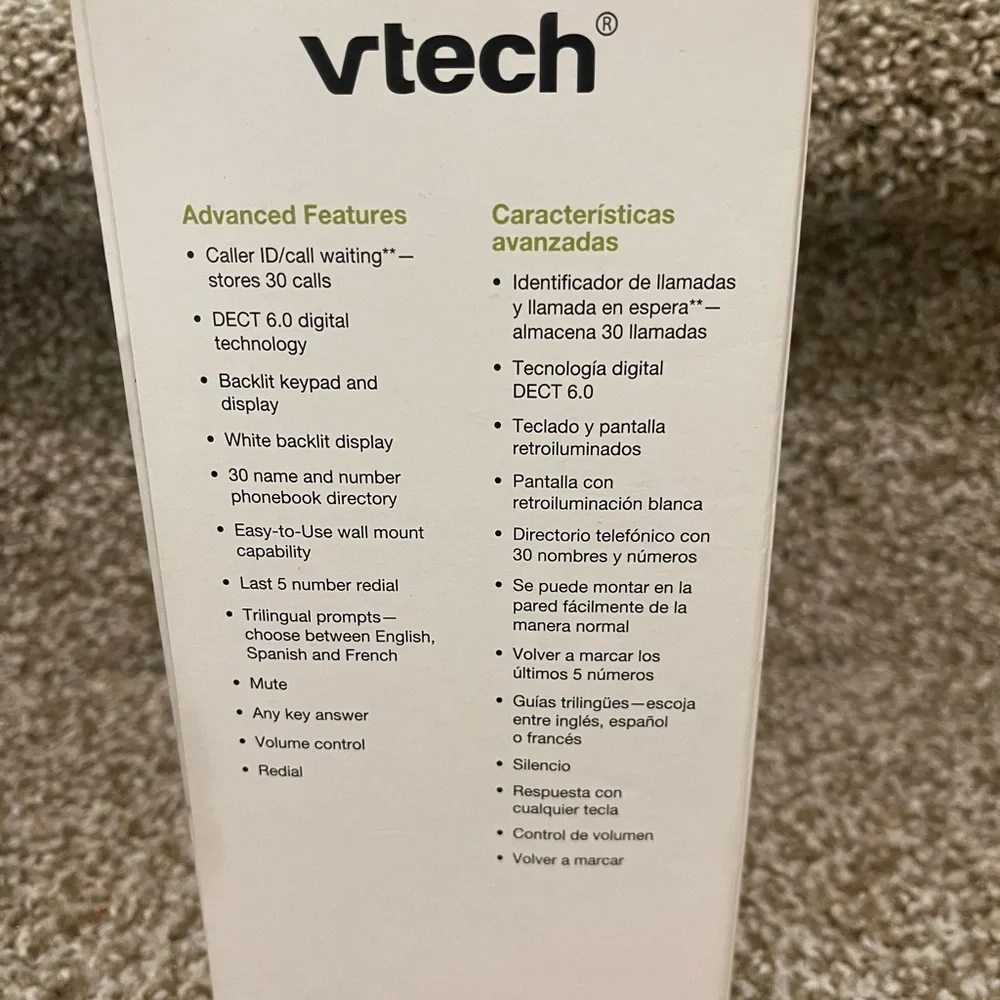 VTech Cordless Telephone with Caller ID - White